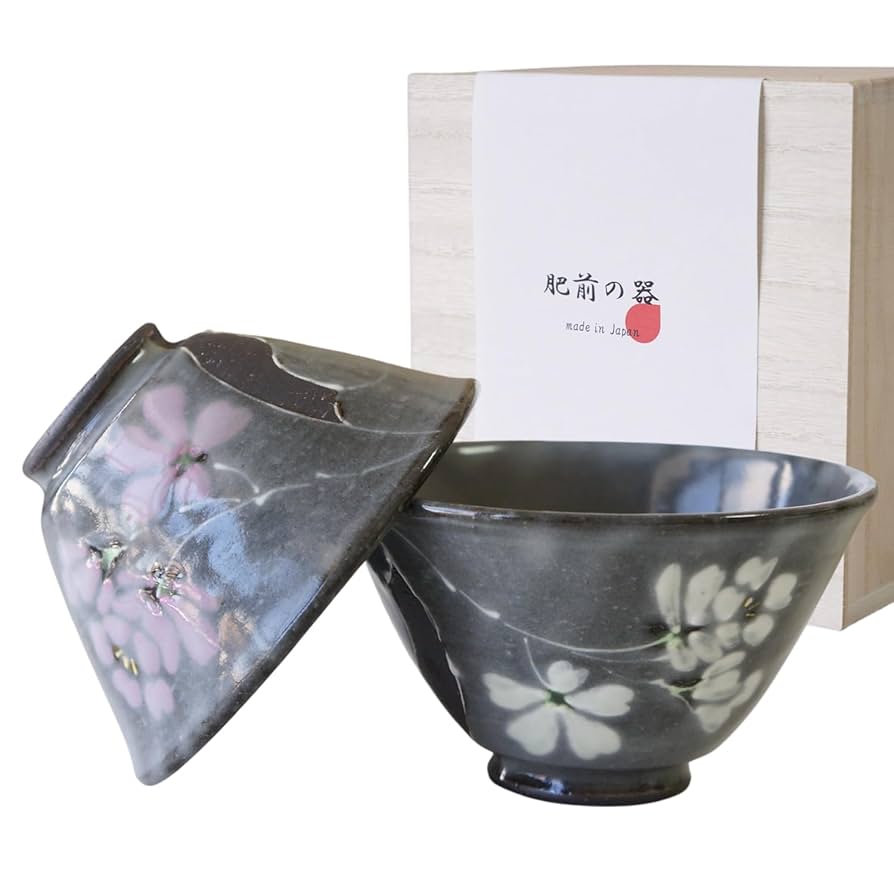 有田焼　松庵窯　お茶碗セット 有田焼】睦揃（夫婦茶碗セット）龍鱗油滴天目